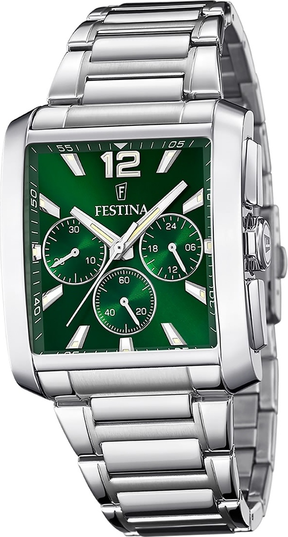 Pánske náramkové hodinky Festina z nehrdzavejúcej ocele strieborné Timeless Chronograph D2UF20635/3