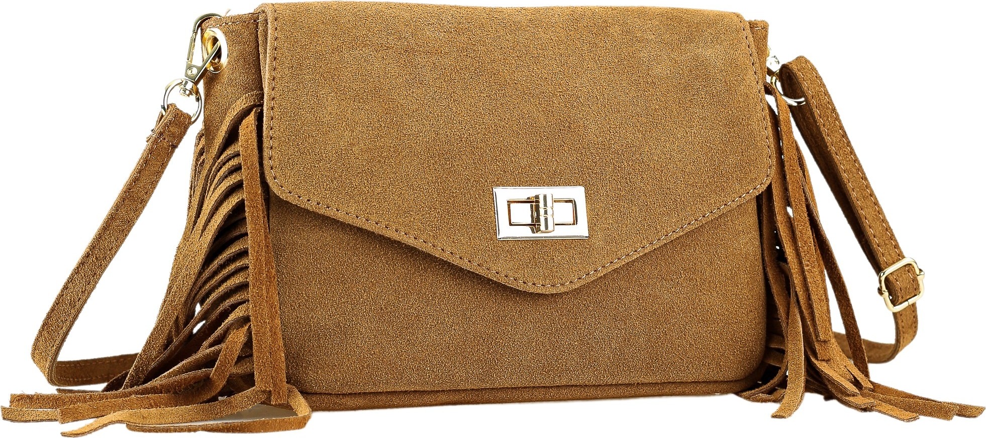 Umhängetasche Wild West aus echtem Wildleder von collezione alessandro