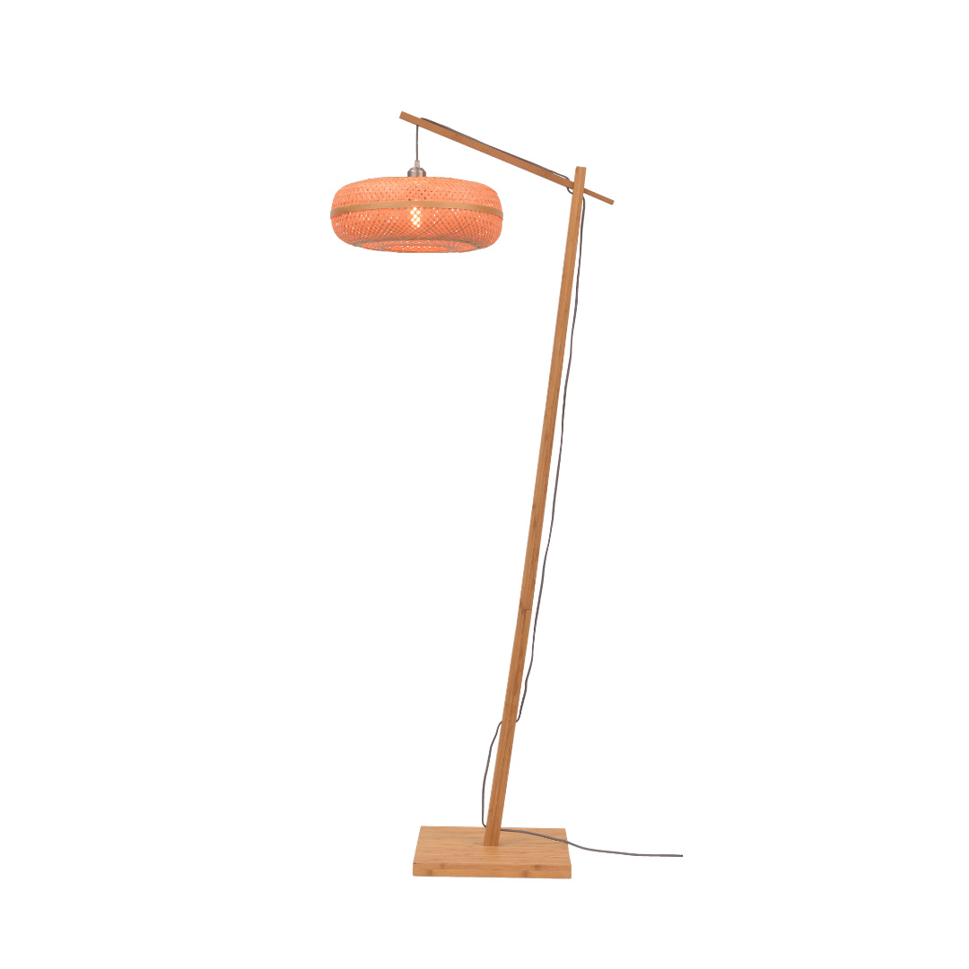 GOOD&MOJO - Stehleuchte Palawan - Bambus - 68x40x176cm für Wohnzimmer, Schlafzimmer PALAWAN/F/AD/N/4015/N