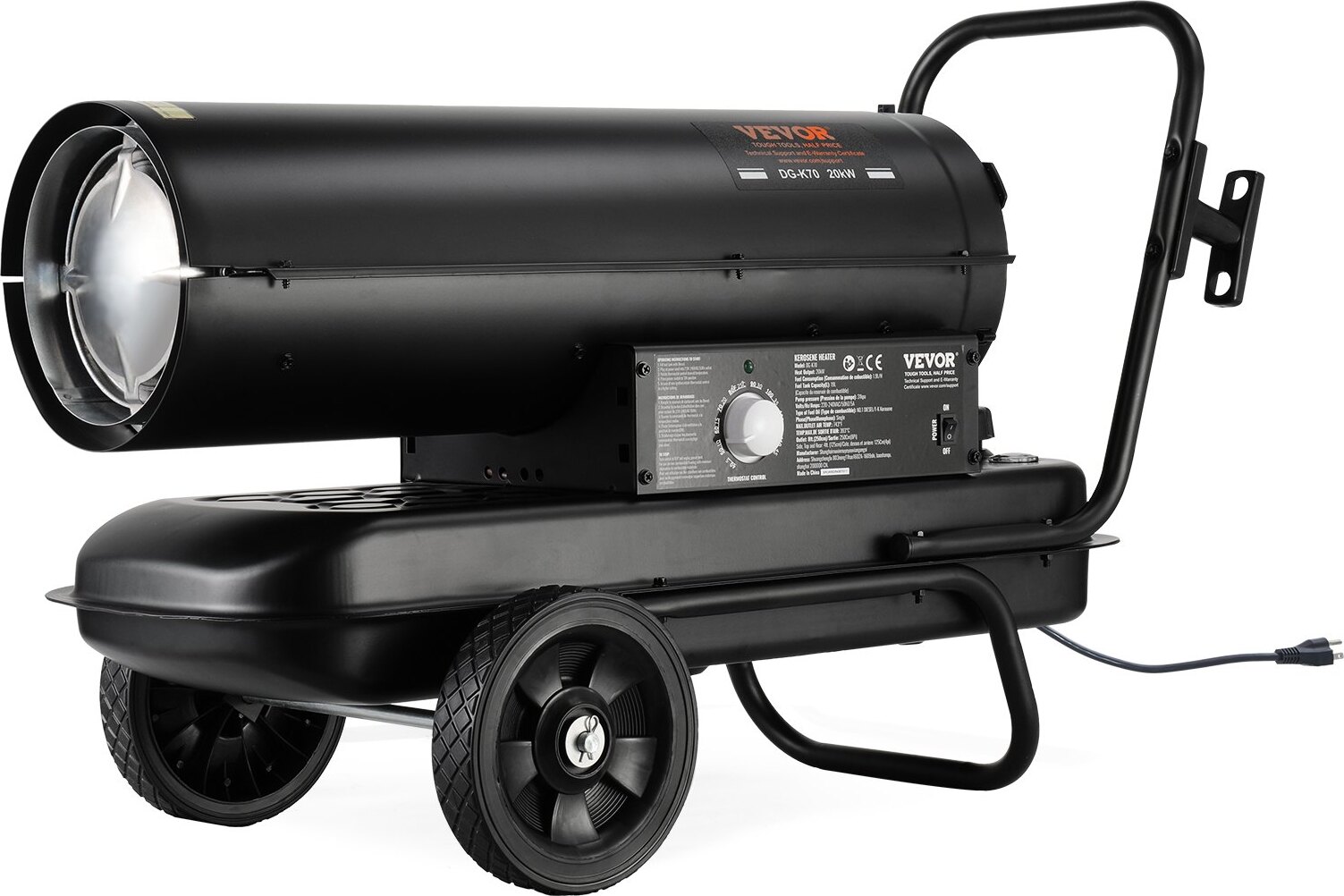 Topdeal Heizkanone Ölheizgebläse Ölheizer Ölheizkanone Bauheizer Diesel 70.000BTU DG-K70