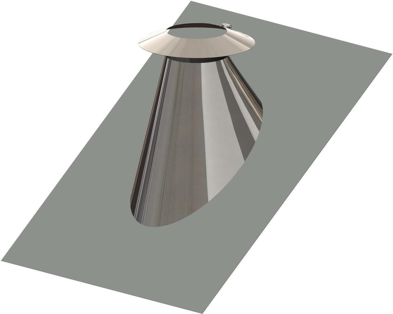 Atec Abgas-Technologie Atec Dachdurchführung 33Grad - 45Grad Wetterkragen, DN 100/150 702664