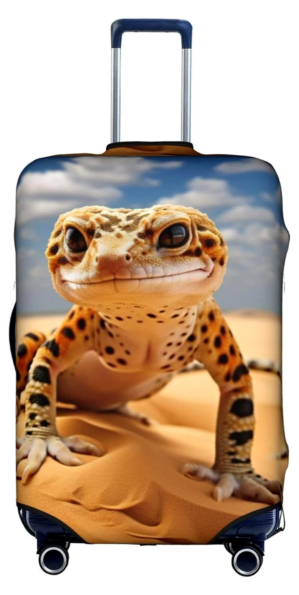 Markenlos Schutzhülle für Gepäck mit Sand Leopard Gecko Druck, X-Large