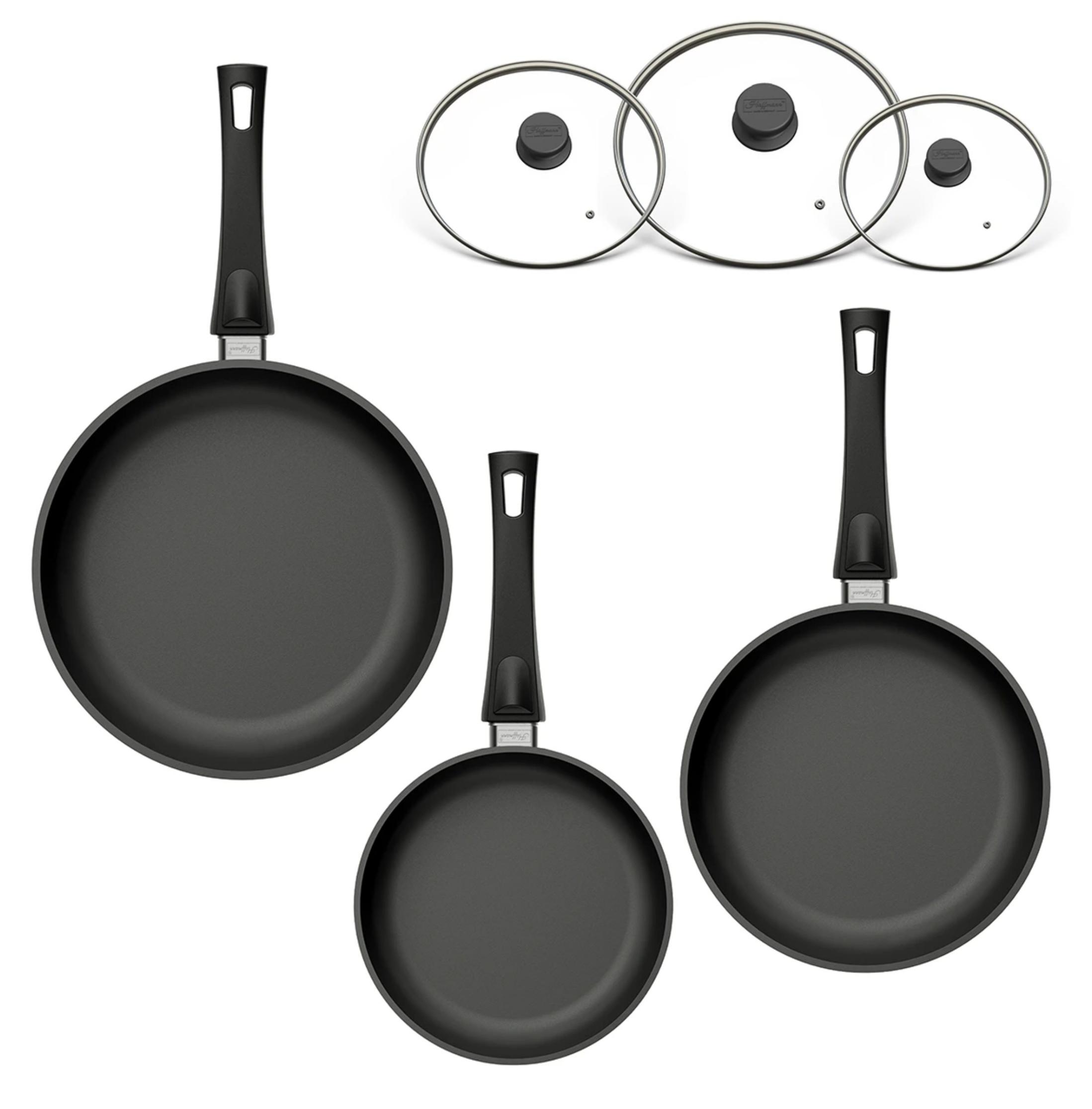 Hoffmann TC Hoffmann STONIQ Bratpfannen-Set 3-tlg. Ø 20+24+28 cm IQ-SHIELD Antihaft 3048