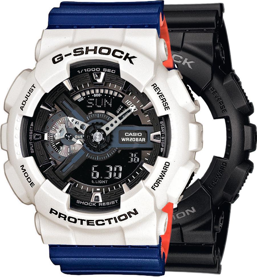 Casio G-Shock SET GA-110-1BER hodinky + BEZEL 10395292 + BAND 10527467 20BAR
