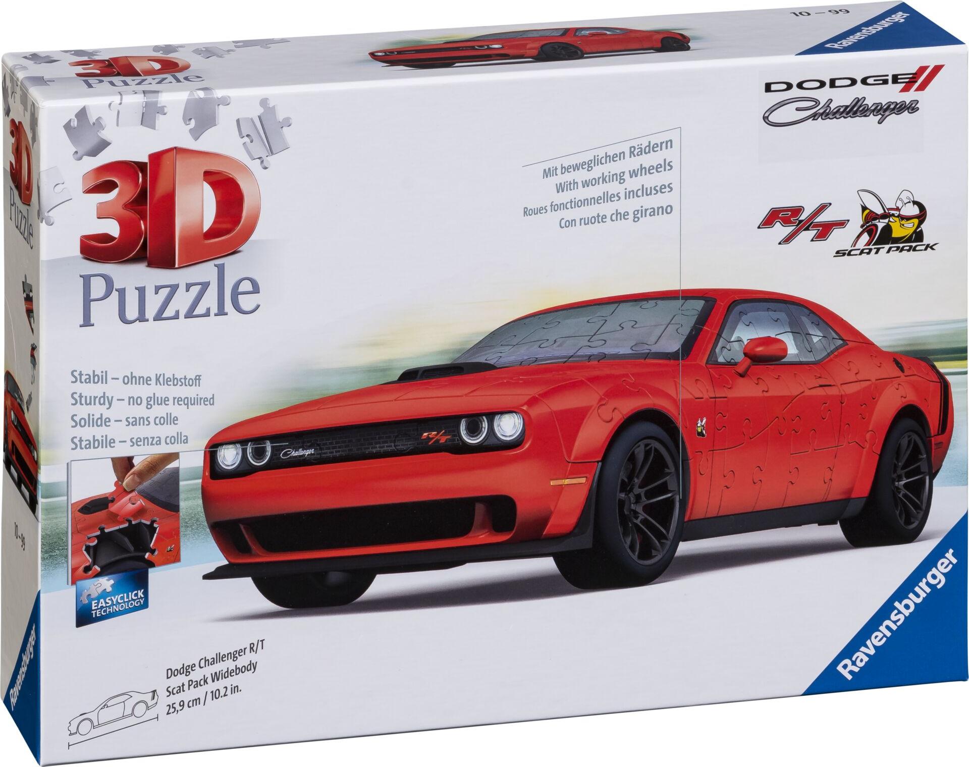Dodge Challenger SRT 3Dパズル Puzzle 3D Ravensburger Dodge Challenger R/T Scat Pack