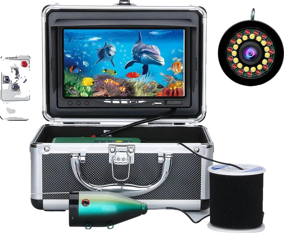 Podvodná kamera, 7" displej IPS, AHD 1080P, nočné videnie s 30 LED diódami, 15M