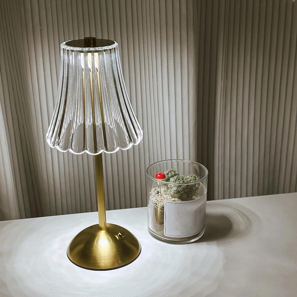 360Home Tischlampe Retro-Tischlampe Nachttischlampe Vintage-Tischlampe Nachtlicht LED-Tischlampe USB-Ladeport für Schlafzimmer 12.5 × 29.5 cm /JSTD11/