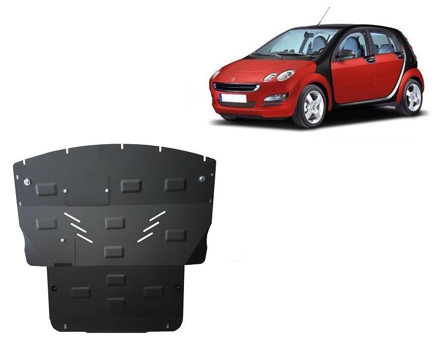 Scut Protection Unterfahrschutz für Motor und Getriebe aus Stahl für Smart ForFour Benzin - benzina - 2004 - 2006 15.093