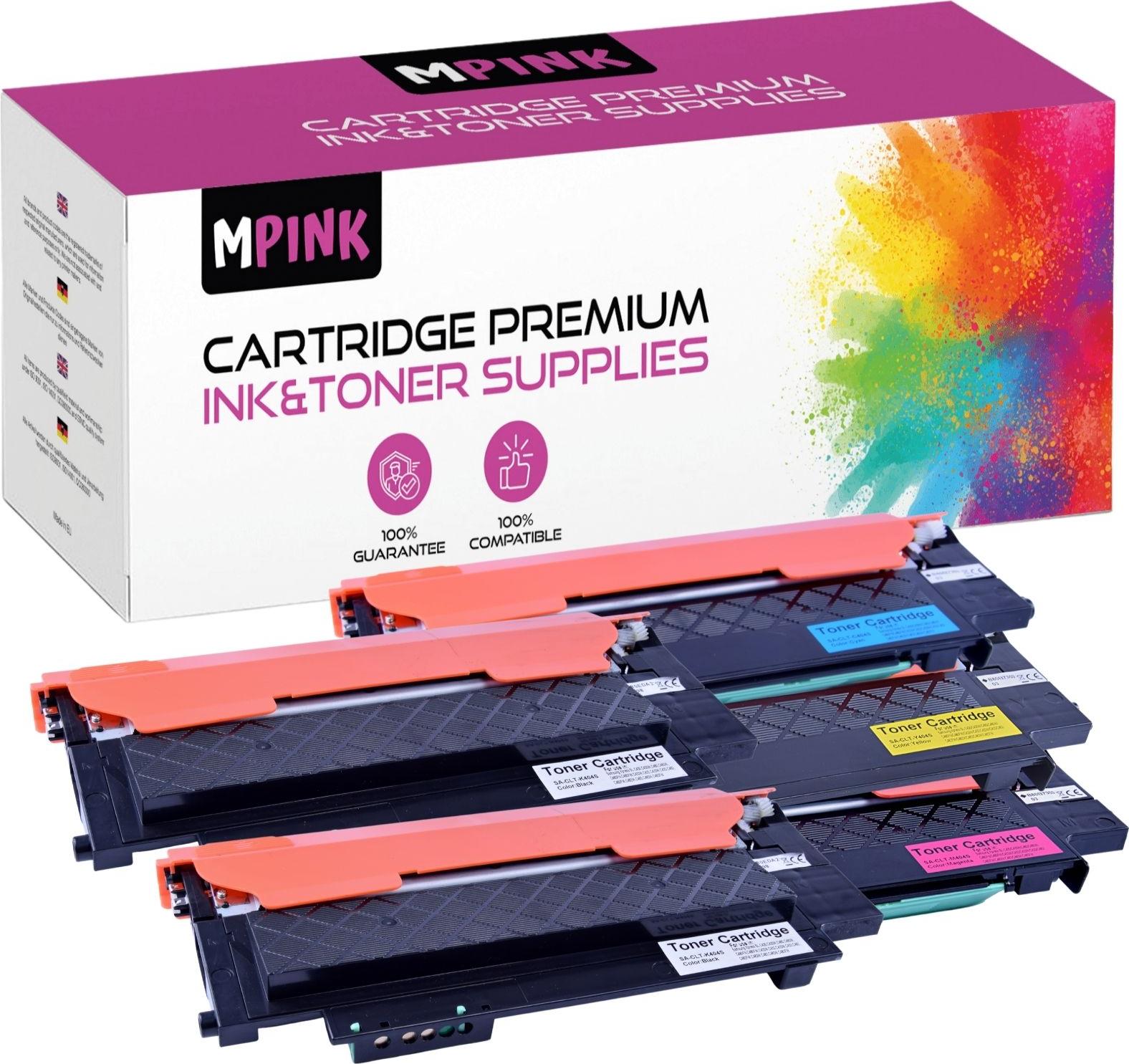 MPINK 5x Toner für Samsung CLT-K404 CMYKK Set (Cyan, Magenta, Gelb, 2xSchwarz) Xpress C430 C480