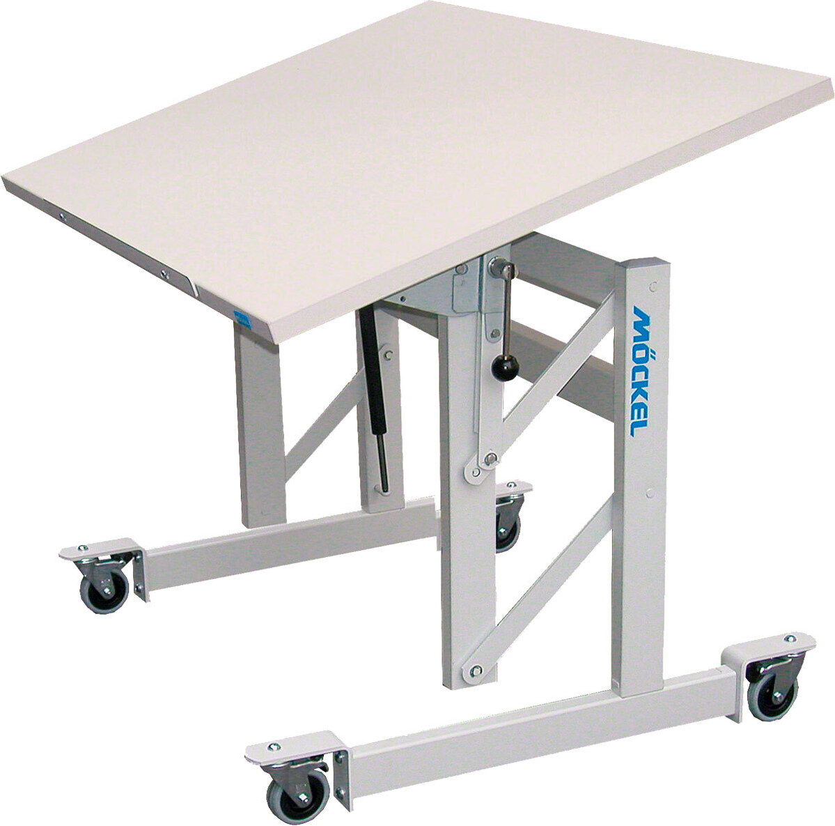 Sport-Tec Sitz-Steharbeitstisch Ergo S52 R, BxTxH 80x60x52-102 cm, mit Gleitern, grau/grau 18110