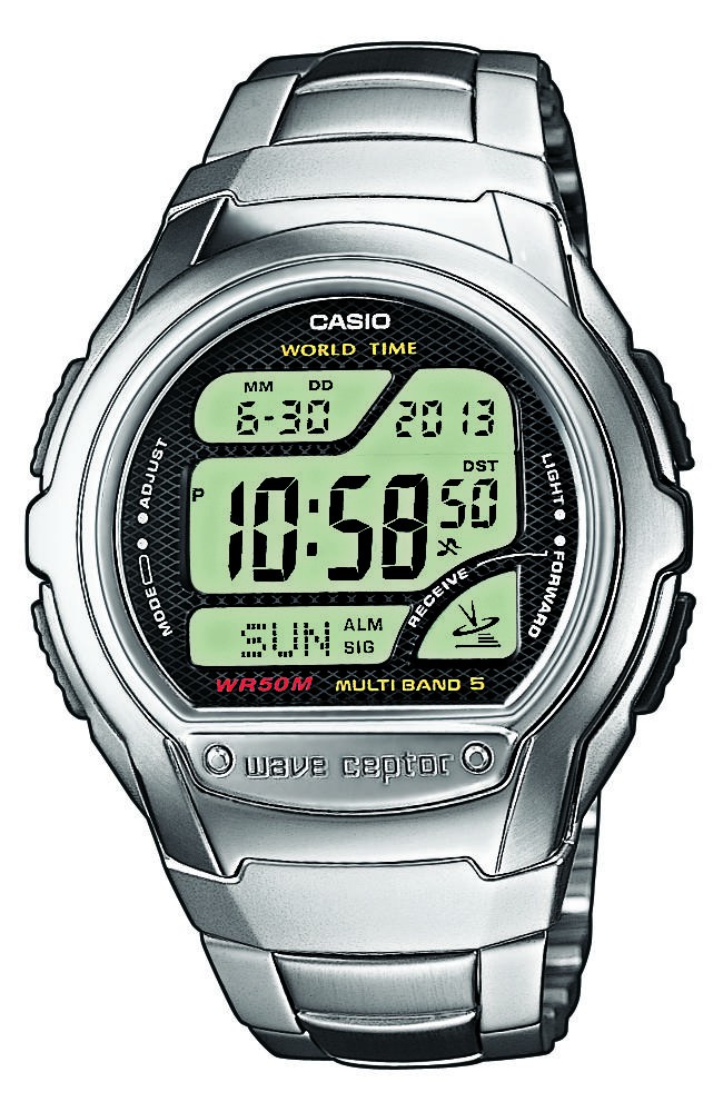 Casio Wave Ceptor WV-58DE-1AVEF Digitálne hodinky pre mužov 5-zónový rádiom riadený čas