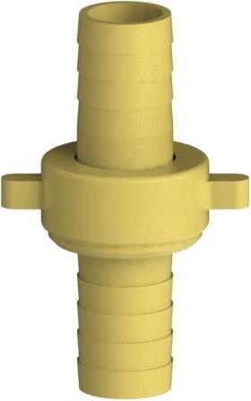 Js Ms-Schlauchverschraubung 3-Teilig,Flachdichtend,5/8"X3/4"