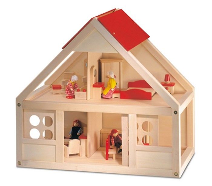 Bino Puppenhaus möbliert 83551