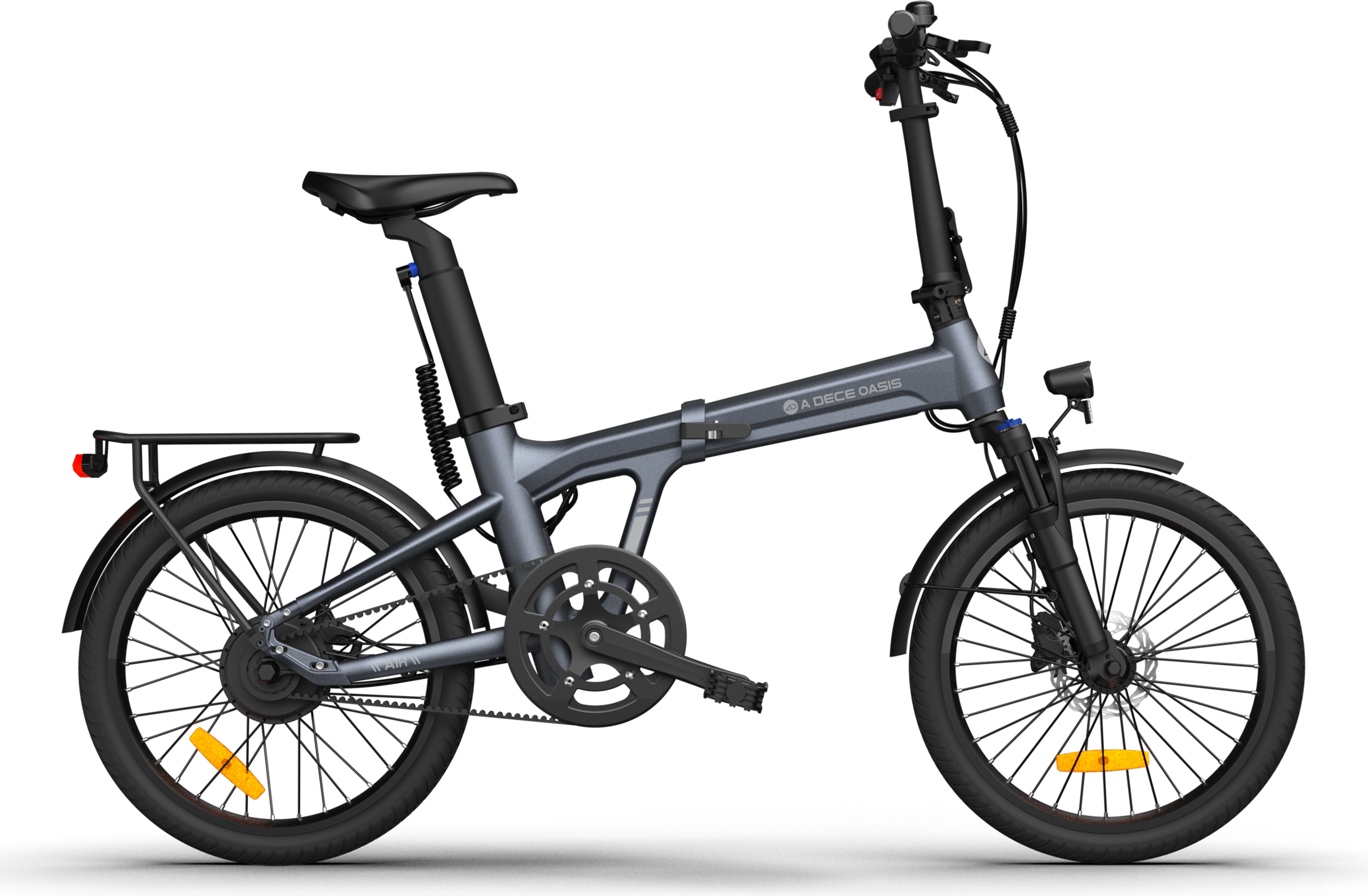 ADO EBike Air20Pro elektrický bicykel, pedelec, skladací bicykel s remeňovým pohonom, mestský bicykel, 20 palcov, bezkefový motor Bafang, ebike dámy/páni