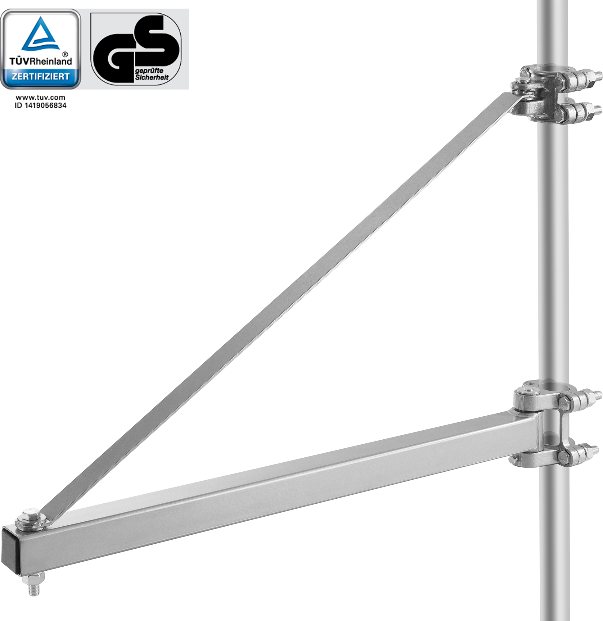 Wandhouder voor zwenkarm kabellier 1000 kg draagkracht 180° draaibare kraanarmhouder voor kabelkabel lastarmhouder Wandhouder voor zwenkarm kabellier 1000 kg draagkracht 180° draaibare kraanarmhouder voor kabelkabel lastarmhouder