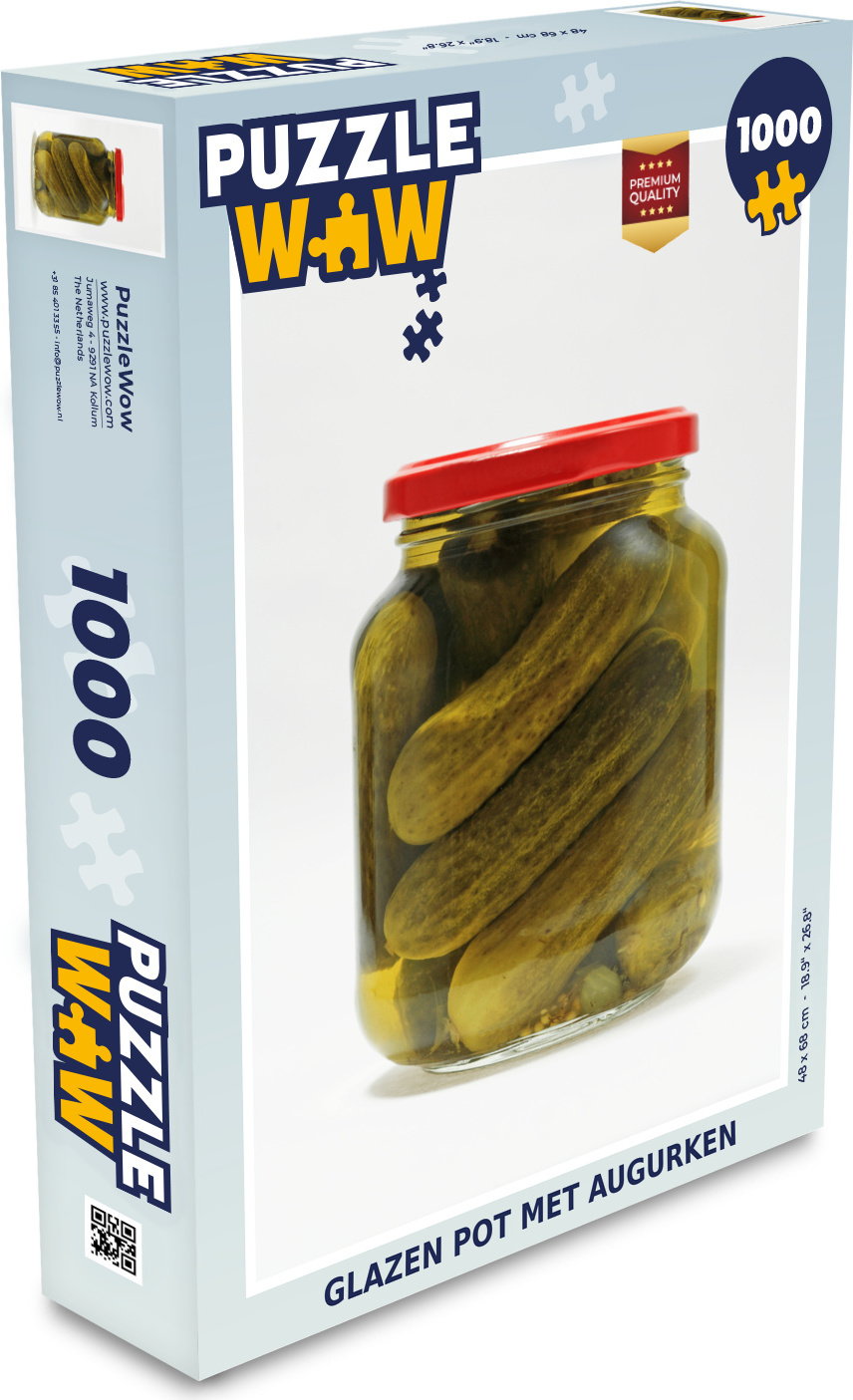 MuchoWow® Puzzle 1000 Teile Glasgefäß mit Gewürzgurken - Spielzeug - Alt und Jung - Spiele - Puzzeln 136|1299450