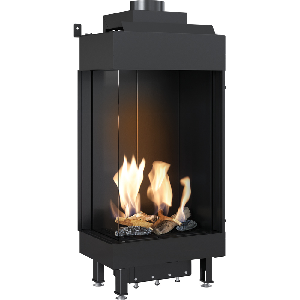 Plynový krb Leo 45/68 Zemný plyn v ľavej strane ∅ 100/150 5,5 kW