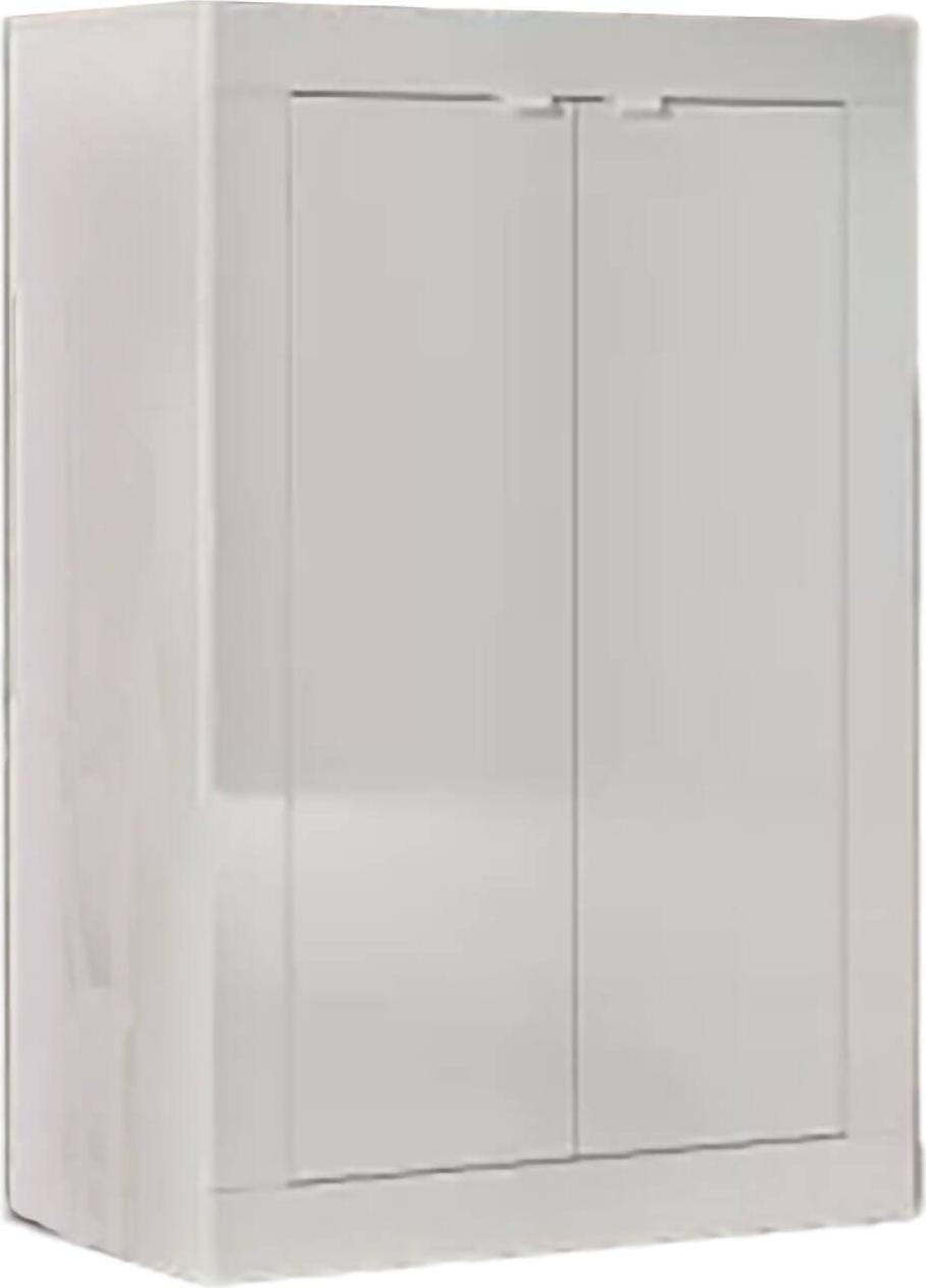 Dmora Mehrzweckschrank 2 Türen Weiß 78x113 cm 4 Regale