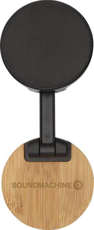 Floso - Stojan na mobilný telefón "Alcor", recyklovaný plast, bambus PF4848 (jedna veľkosť) (čierny)