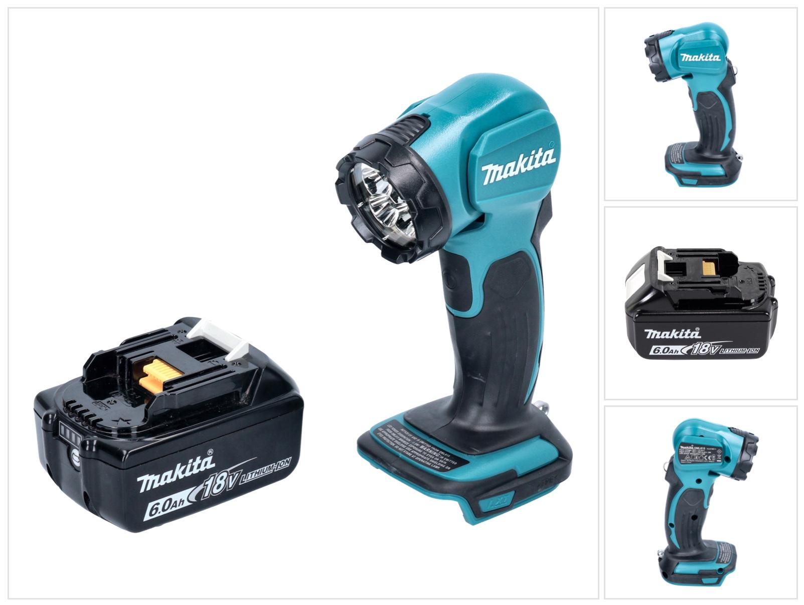 Makita DEADML 815 G1 LED Akku Handleuchte 14,4 - 18 V 160 lm + 1x Akku 6,0 Ah - ohne Ladegerät DEADML815