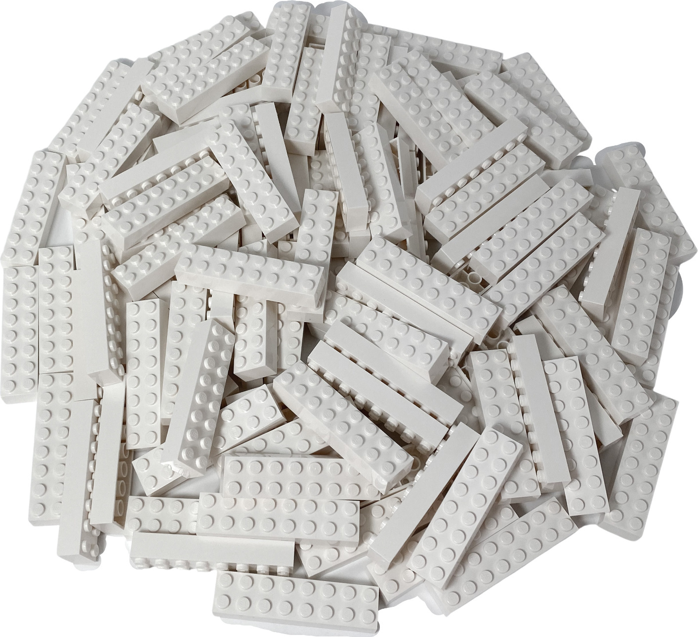 LEGO® 2x8 kociek Vysoké kocky Biela - 3007 NEW! Množstvo 25x