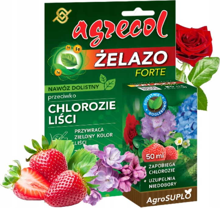 Agrecol Blattinterventionsdünger für Pflanzen 50ml Iron Forte gegen Chlorose