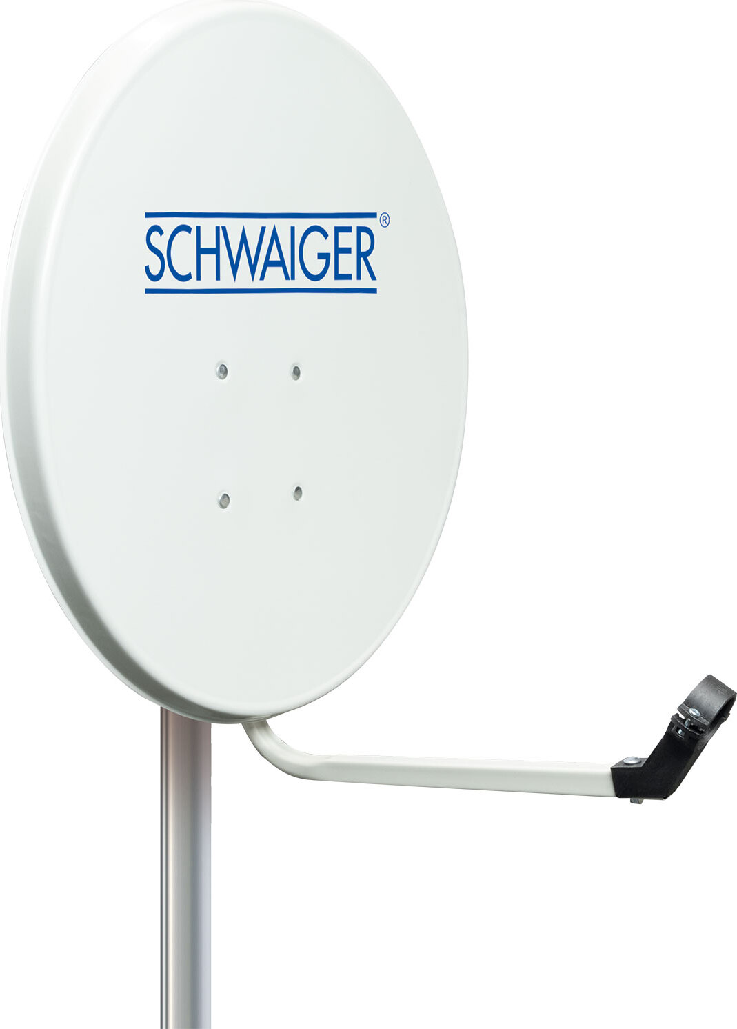 Schwaiger Stahl Satellitenschüssel 60 cm hellgrau 714128