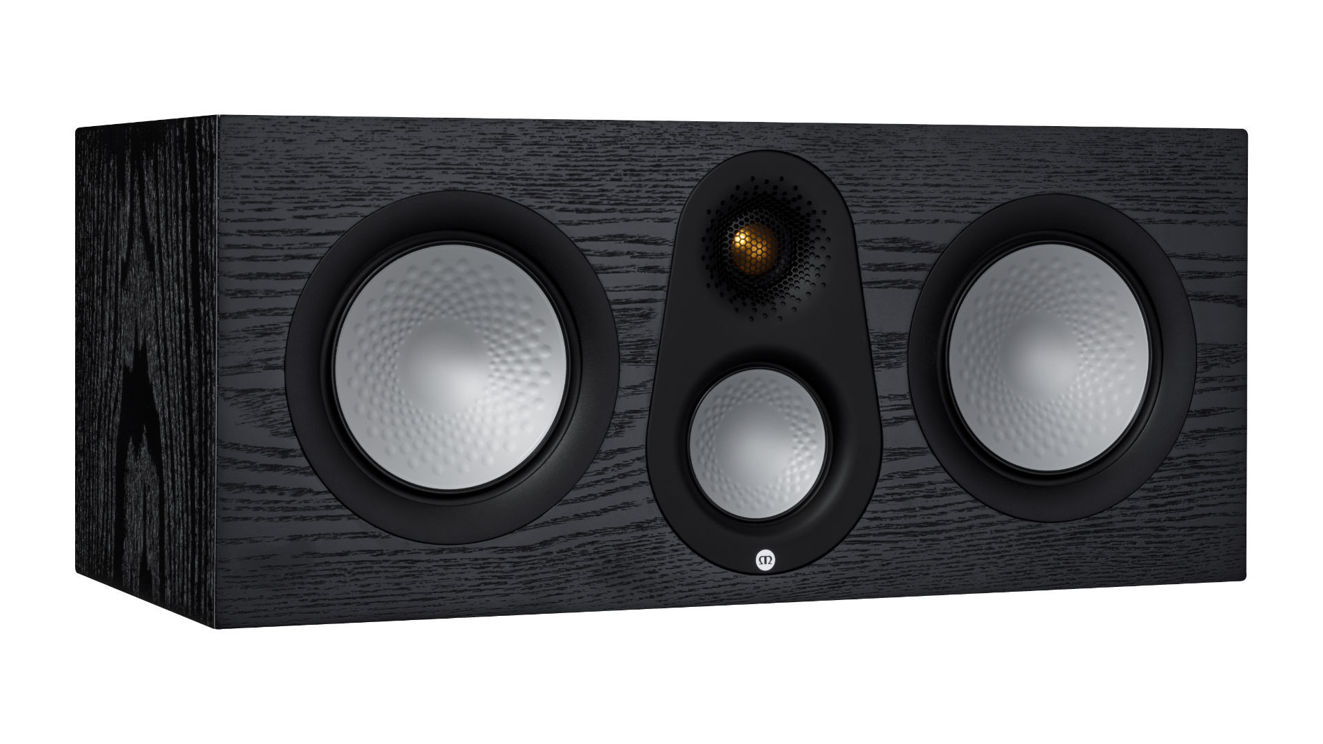 Monitor Audio Center-Lautsprecher Silver C250 7G, Echtholzfurnier Eiche Schwarz