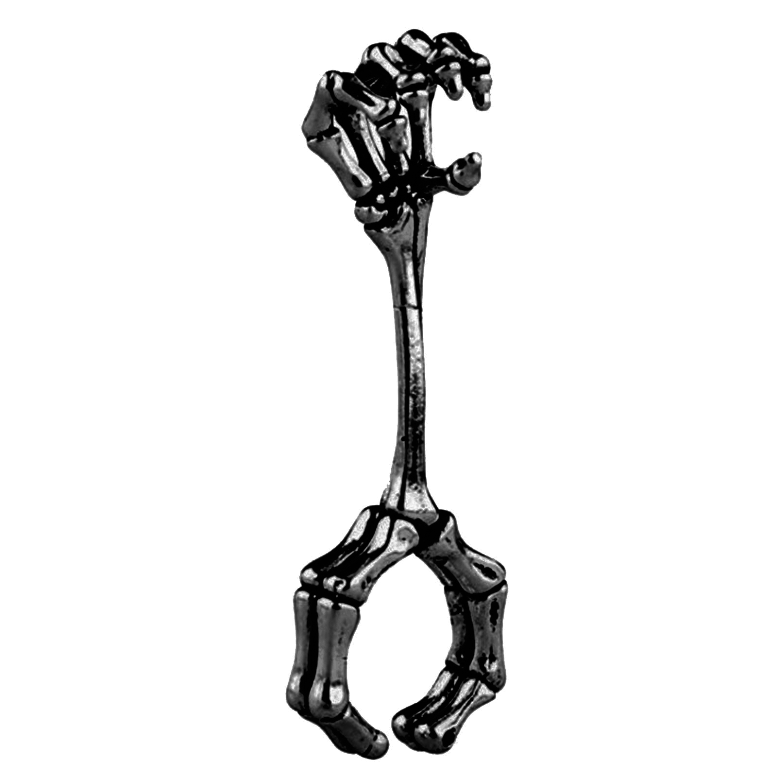 Stuttg Einzigartige nützliche Handknochen -Raucher -Clip -Rack -Finger -Zigarettenhalterung-Schwarz 2465743@Stuttg