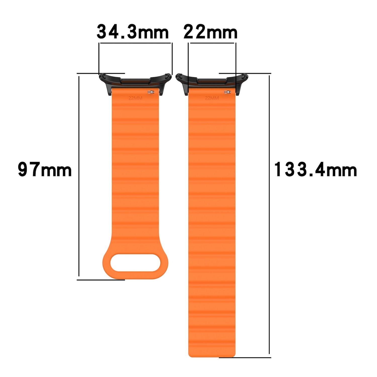 Pre Samsung Galaxy Watch Ultra 47 mm silikónový magnetický opasok