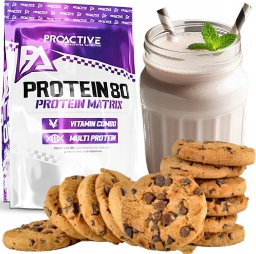 Sonstige ProActive Molkenproteinkonzentrat WPC 80 protein 2,25kg Eiweißpulver Proteinpulver geschmack: Cookies