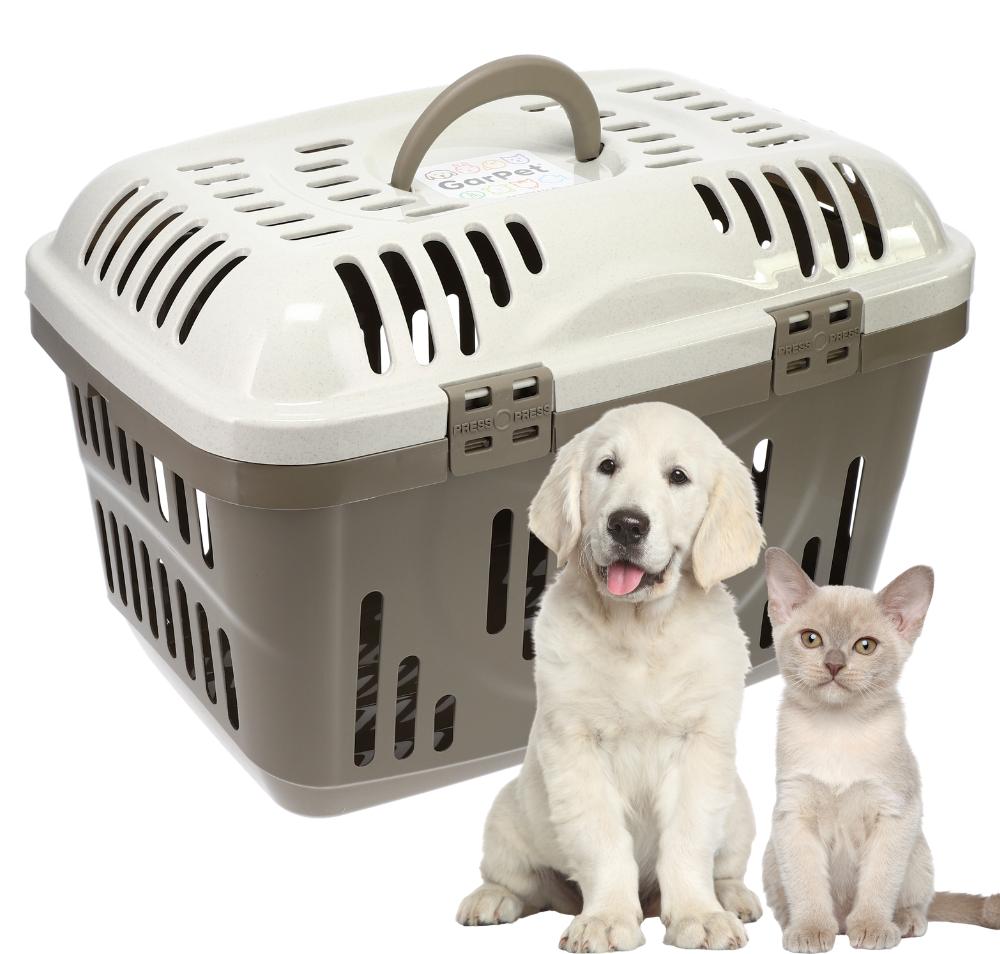 GarPet Transportbox Katze Hundetransportbox Oben Öffnen Katzentransportbox Hund Transportbox Kaninchen Hundetransportboxen Tiertransportbox Meerschweinchen Katzenbox