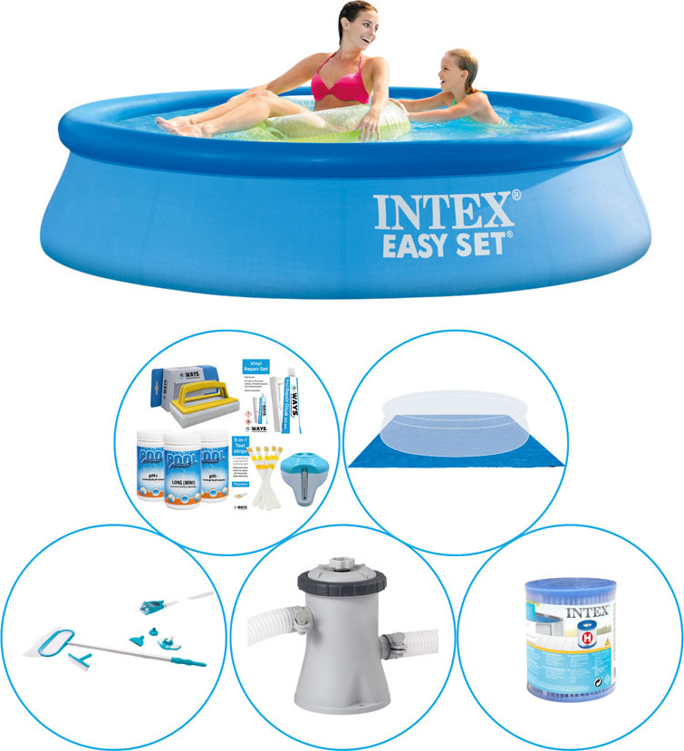 Intex Easy Set Round 244x61 cm - 6-dielny - Bazén s príslušenstvom