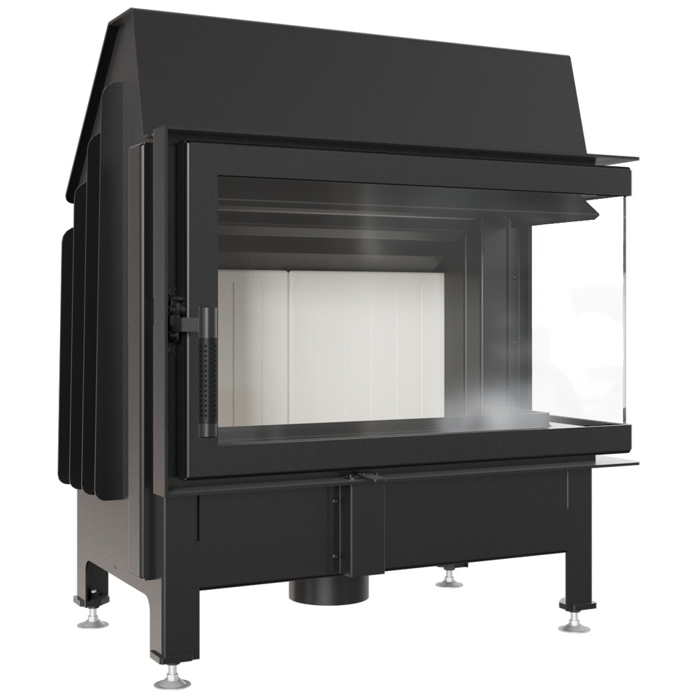 Oceľový vzduchový krb ZIBI right BS 11 kW fi 180 s pyrolýzou