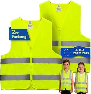Brovamo Warnwesten Auto-Warnwesten Auto 2er-Warnweste Auto-Warnweste alle Größen-Warnweste Kinder-Warnweste Auto-Sicherheitswesten (M)