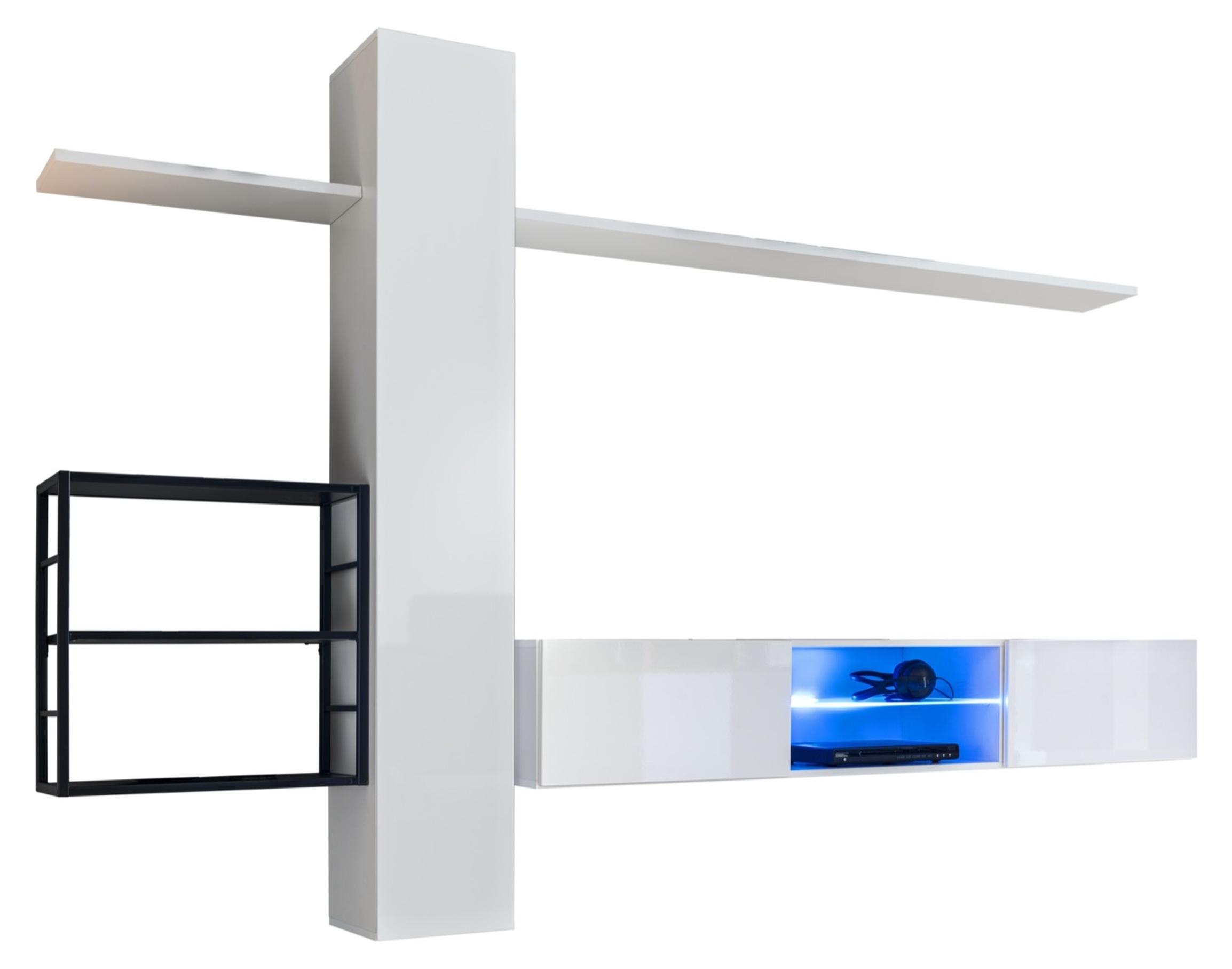 Xl Moebel Gmbh Wohnwand Möbel Einrichtung 270 cm Wandschrank Weiß Wand Regale Einrichtung