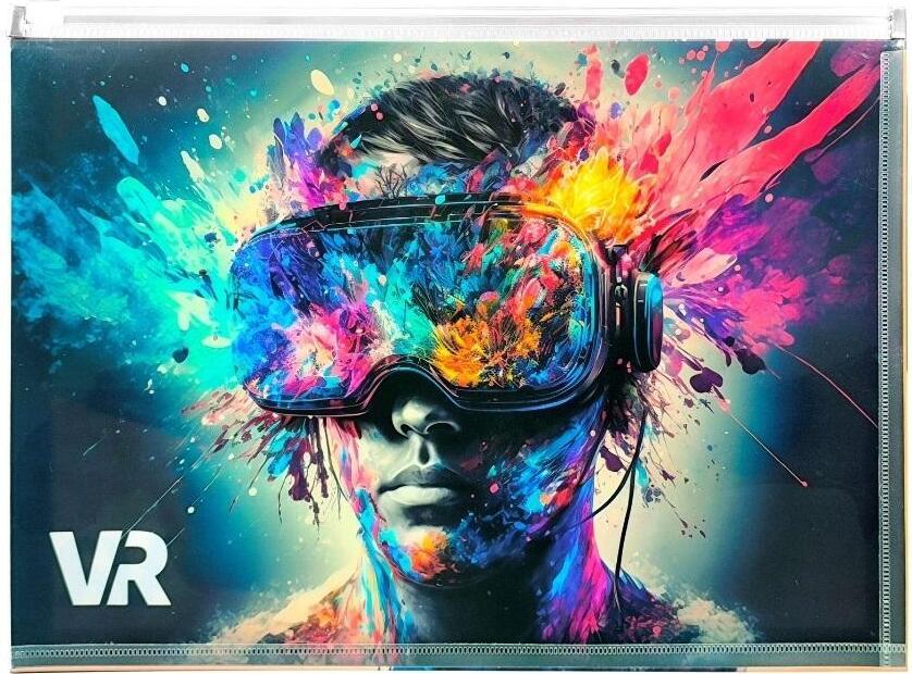 Obálka z PP formátu A4 s potlačou na zips VR