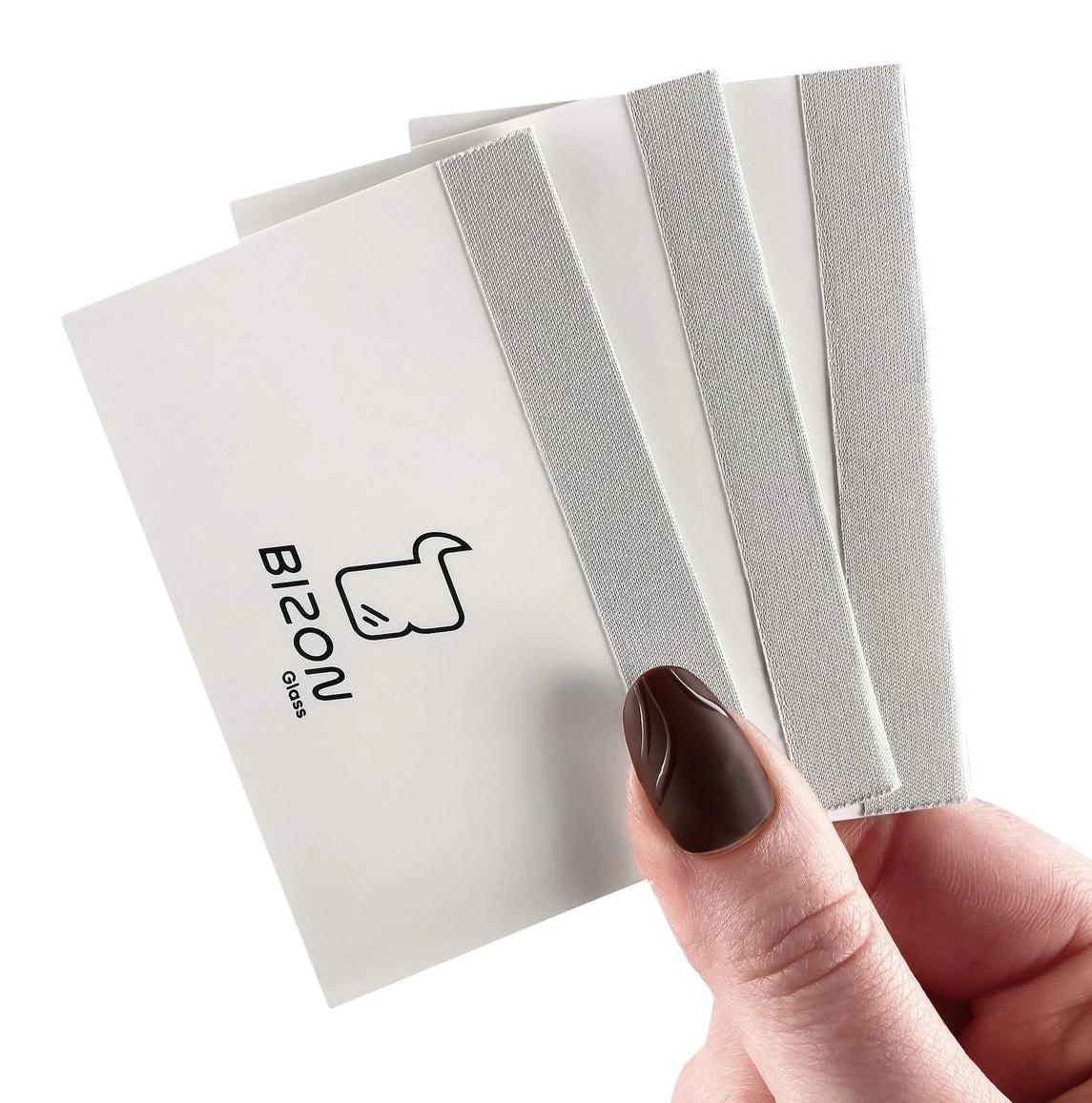 Squeegee-Set für die Montage von Folien und Glas Bizon Accessories Squeegee, weiß-grau, 3 Stück