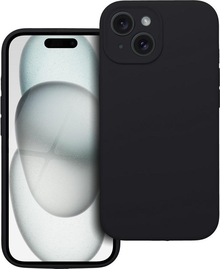 SILIKÓNOVÝ 2mm kryt na mobilný telefón vhodný pre IPHONE 15 čierny