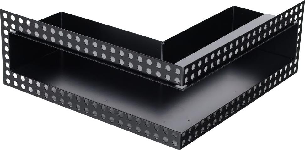 Subtiel Luftleiste Open Air DOT Ecke 30 cm schwarz