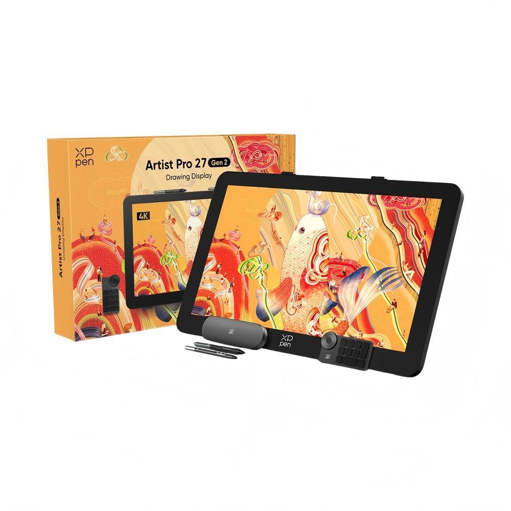 XP-Pen XPPen Artist Pro 27 (Gen 2) Grafikmonitor 26,9-Zoll 4K Grafiktablett mit 120Hz, Touchscreen & 99% Adobe RGB