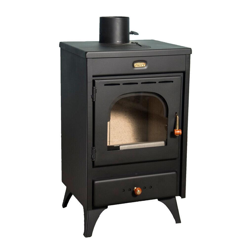Krbové kachle Prity K1 R - 9,5 kW, kompaktné, grafitovo čierne, energetická trieda A