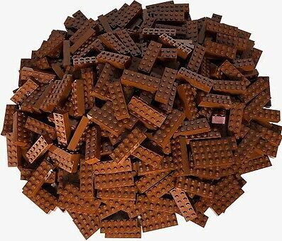 LEGO® 2x6 kociek Vysoké kocky Červená hnedá - 2456 NEW! Množstvo 100x