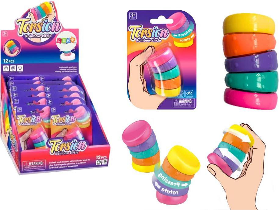 Lean Sensory Toy Anti-Stress Regenbogen Rotierende Räder