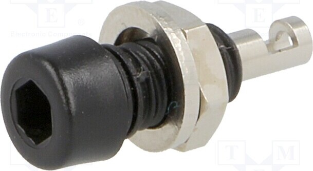 TNE 2x Buchse 2mm Bananen 60VDC 10A schwarz L. ges: 17mm isoliert 224-M5-I-SW Bananen _1GH_PJ224M5-B