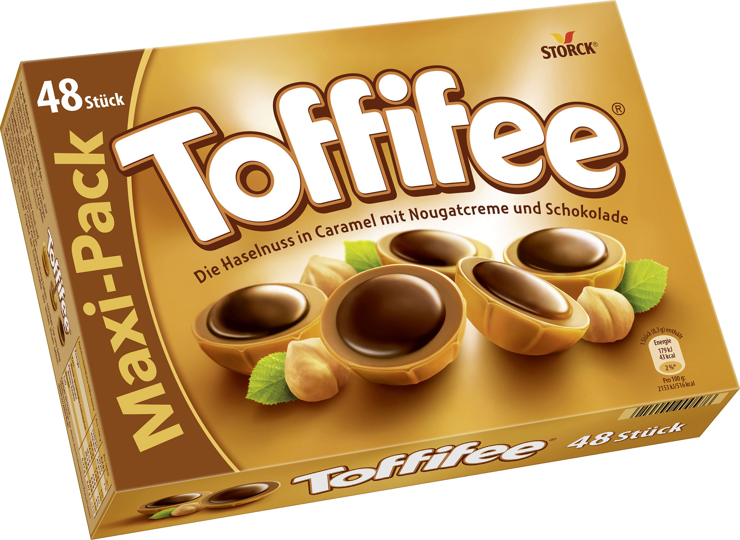 Storck Toffifee 48er Packung Schokoladenpralinen, 400g 0.1833.2