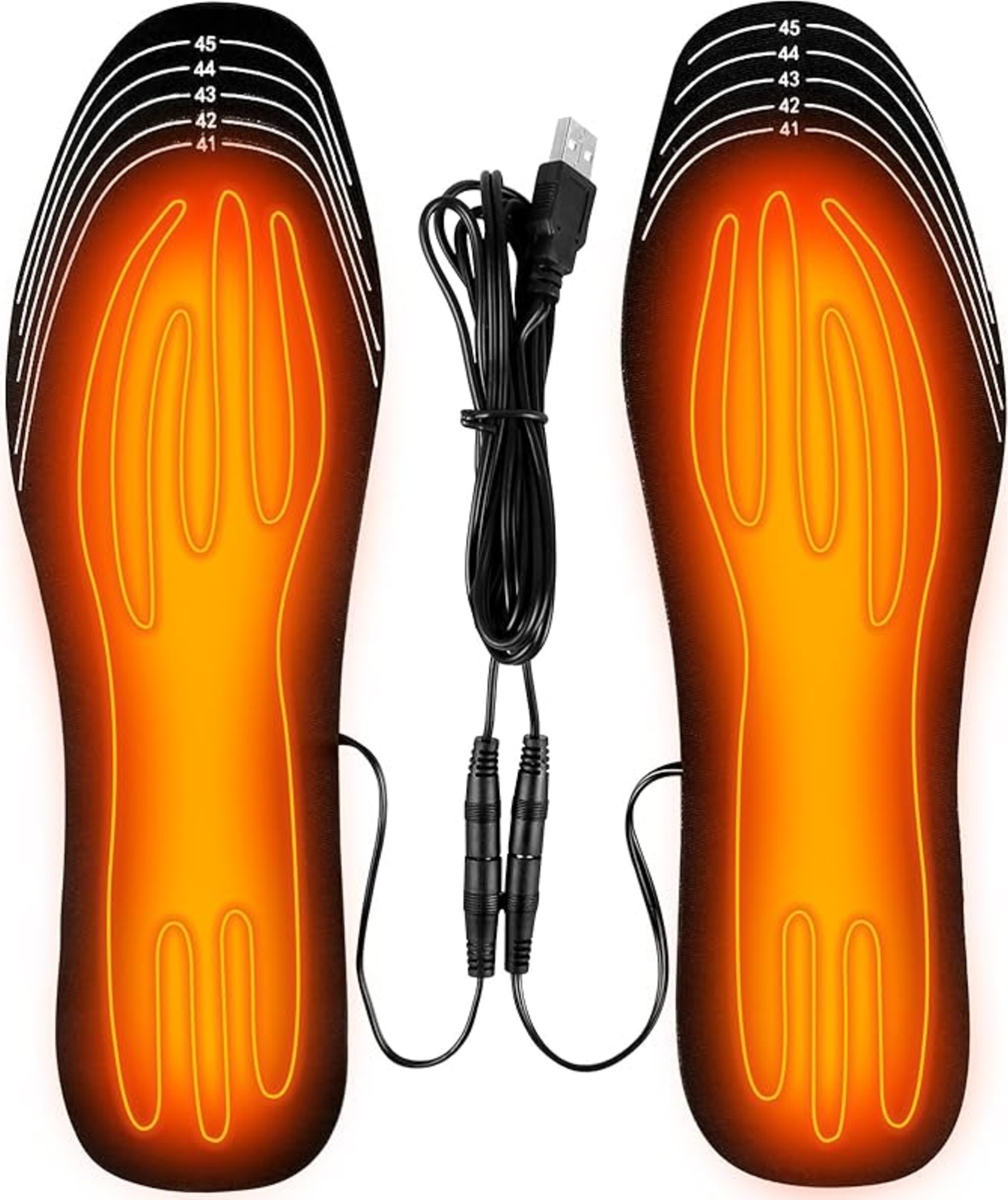 Semelles Chauffantes Rechargeables USB - 2600 MAh, 3 Niveaux De Chaleur - Pour Randonnée, Ski, Camping Hiver