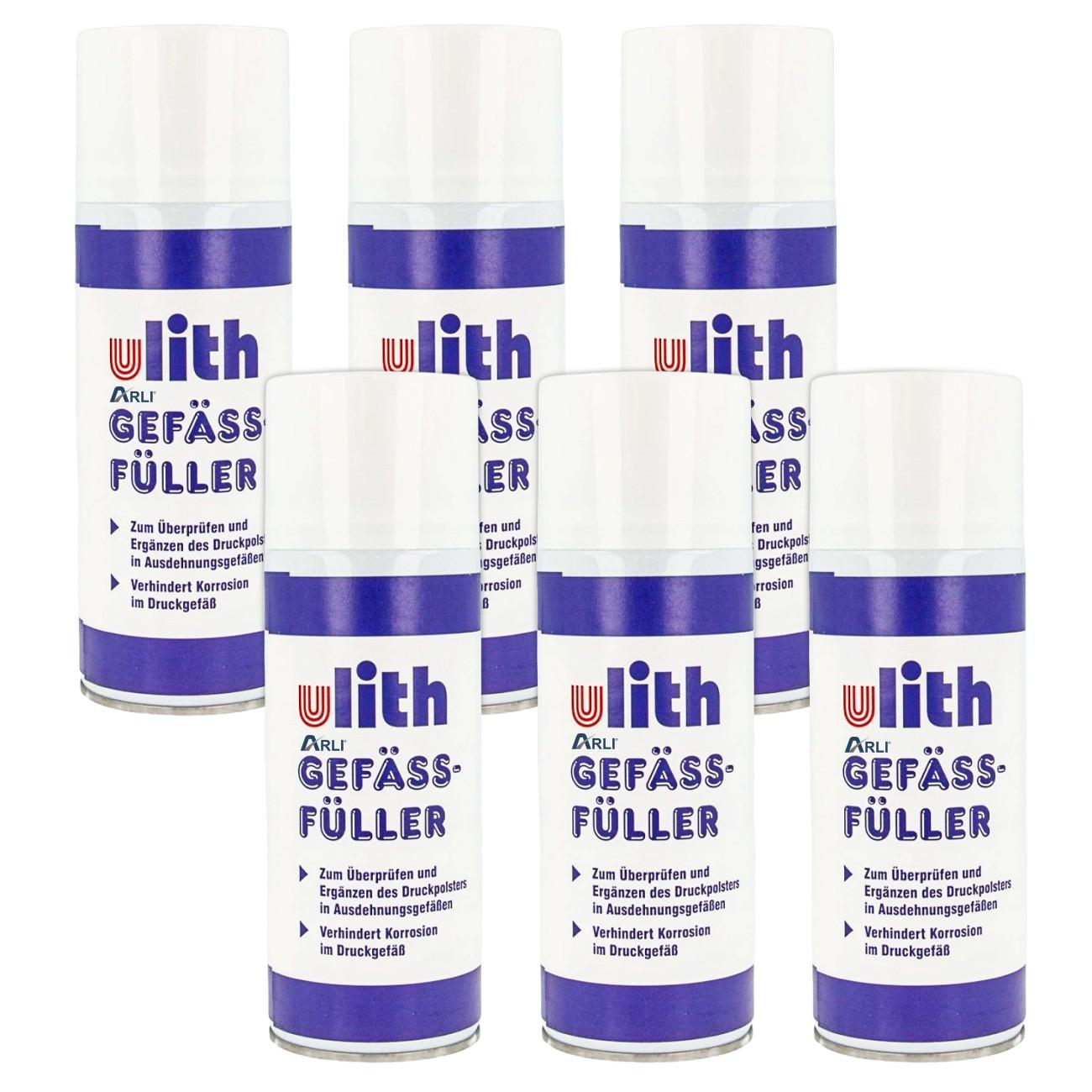 6x ARLI Gefäßfüller 400 ml brennbar FCKW frei für Membran Ausdehnungsgefäße