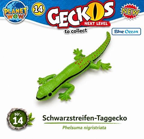 Blue Ocean Entertainment AG PLANET WOW Geckos Next Level – Schwarzstreifen-Taggecko Nr. 14 556948