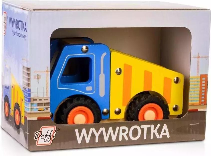 Daffi Holzauto mit Reifen - Kipplaster